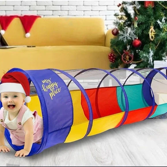 Kiddey Play Tunnel for Kids Crawl Tunnels w/ See Through Sides Outdoor & Indoor - Picture 8 of 8